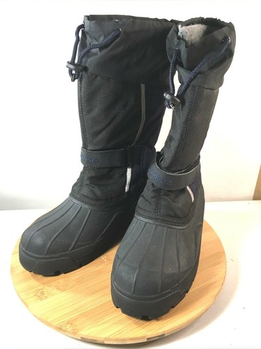 LL BEAN NORTH WOODS BLACK SNOW BOOTS 