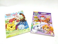 2x Bendon Disney Coloring Books Paw Patrol  Winnie the Pooh kids activity book