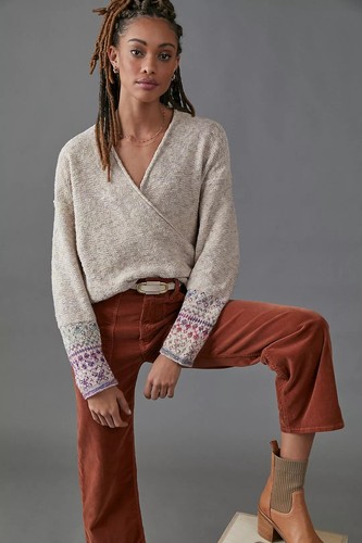 Anthropologie Pilcro Drew Surplice 