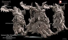Savage Orc Warlord Mounted on Boar - Avatars of War Greenskins Proxy