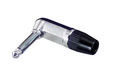 New Neutrik Rean NYS207 1/4 6.35 mm 2Pole Mono TS Guitar Plug Right Angle Nickel