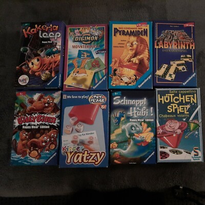 8 Spiele (z. B. Labyrinth) Set von Ravensburger, Schmidt, Mc Donalds, Sammlung