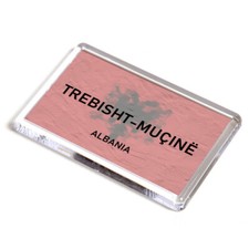 FRIDGE MAGNET - Trebisht-Mucine - Albania Flag