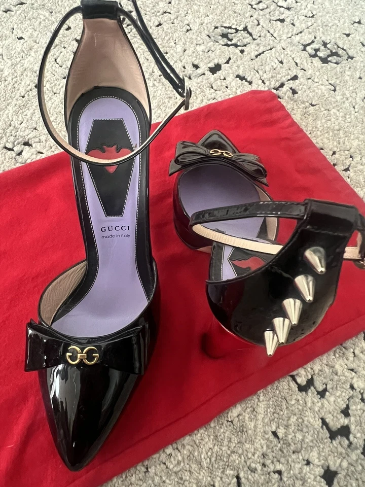 Gucci Studded Platform Heels - Image 4 of 4