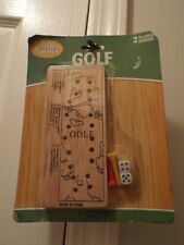 2 Player Golf Peg Game Travel or Home Toy Wooden Course Golfer MIB for sale  online