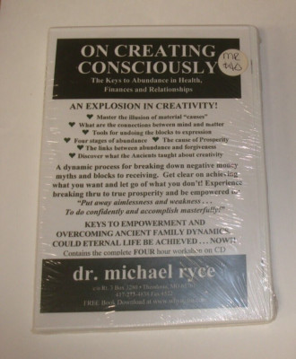 Dr Michael Ryce - On Creating Consciously. 4 Hour Workshop on CD. NEW & Sealed