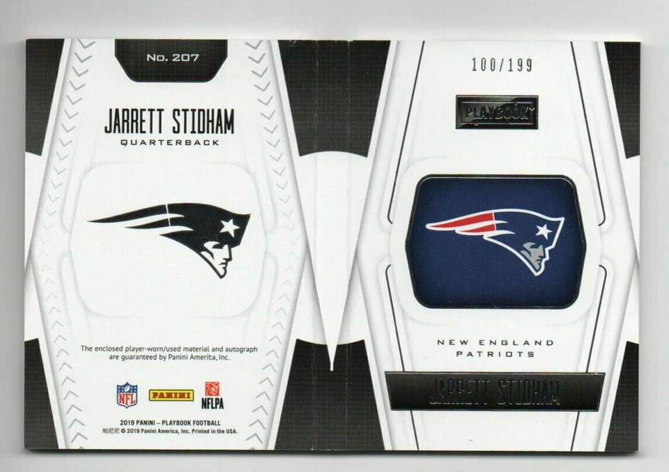2019 Panini Playbook Jarrett Stidham RPA /199 - Image 2 of 3