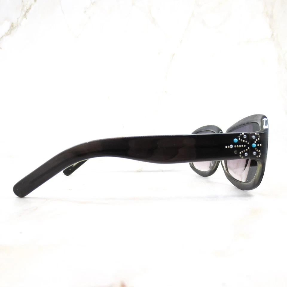 Gafas de sol Cynthia Rowley marco CR1076 negro negro borde completo 58-16-125 Foto 3 de 4