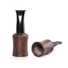 Ebony Wooden Cigar Mouthpiece Tips Portable Cigar Holder Size 53-57 Gauge Ring
