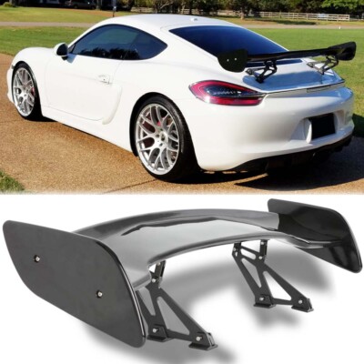 47'' Rear Truck Spoiler Adjustable GT-Style Tail Wing For Porsche 718 Cayman GTS