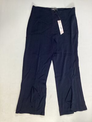 Womens Cushnie Et Ochs Midnight Blue Cropped Straight Leg Pants Size 10 NEW