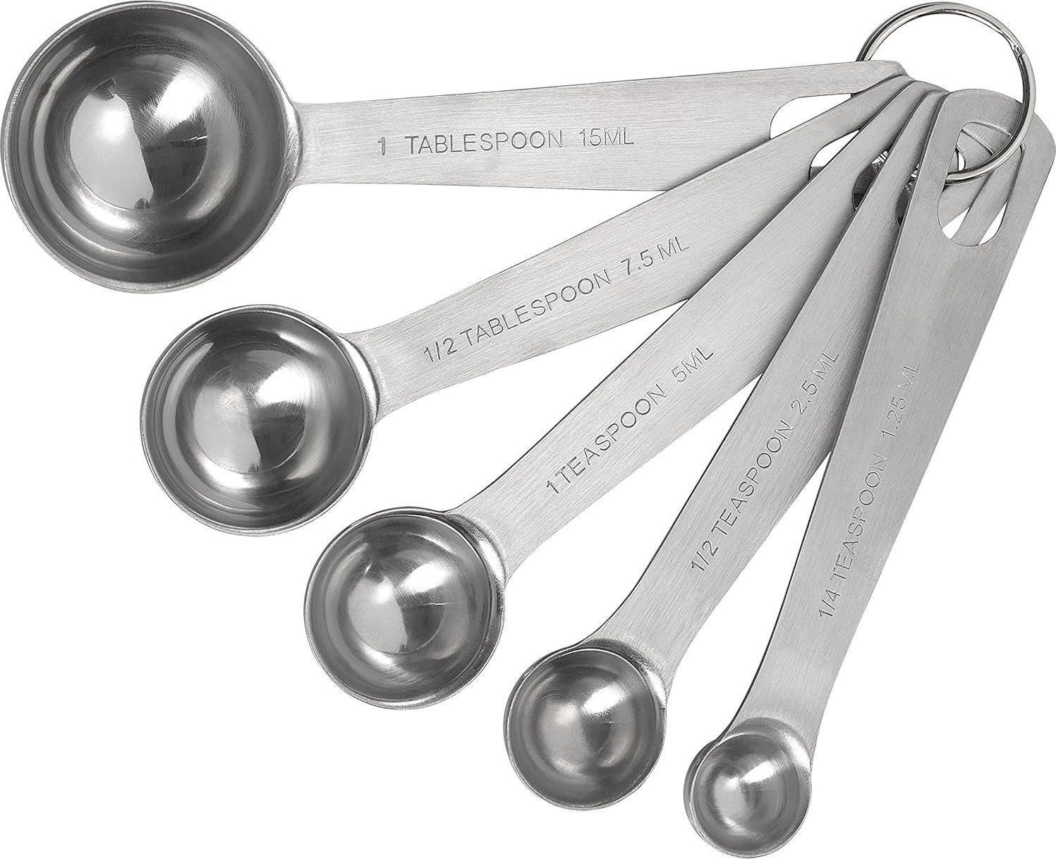 Measuring Spoons, Stainless Steel