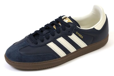 adidas Samba OG Men's Shoes, Night Navy/Cream White/Gum