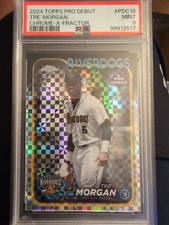 2024 Topps Pro Debut Tre' Morgan #PDC-18 Chrome X-Fractor PSA 9 