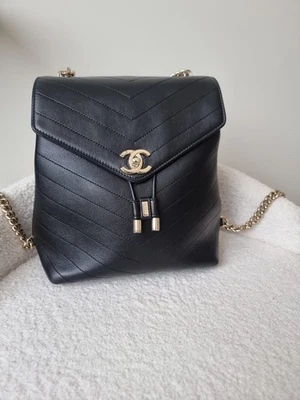 CHANEL Coco Backpack Black Lambskin Leather Gold Hardware - Image 1 of 4