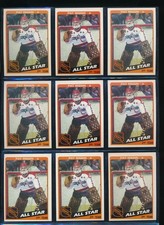 Lot (9) 1984 Topps All Star Pat Riggin #164 VZ49