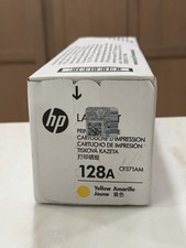 Genuine HP 128A CE322A Yellow Original LaserJet Toner Cartridge OEM New Sealed