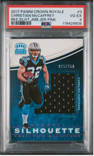 2017 Panini Preferred Jumbo Rookie Silhouette Jersey Christian McCaffrey 025/250