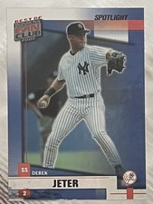 2002 Donruss Fan Club SPOTLIGHT #5 Derek Jeter New York N.Y. Yankees HOF SP /100