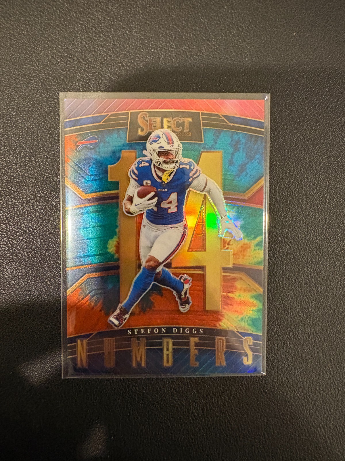 2022 Panini Select Football Stefon DIggs Numbers #SN-18 Tie-Dye Prizm /25 SSP!