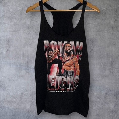 WWE NWOT Roman Reigns OTC Tank Top Large Black Next Level Tribal Chief