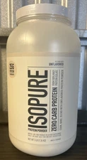 Isopure Zero Carb Protein Powder, Unflavored, 3 lb (1.36 kg) Exp 11/2026 NEW