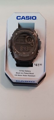 Casio MWD100H 1BTN Men s Digital Sport Watch Illuminator 10 Yr Battery  100M WR