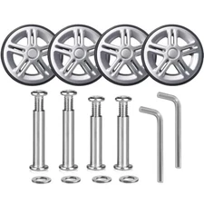 Luggage Suitcase Replacement Wheels 55mm Wear-Resistant Mute Suitcase Luggage 