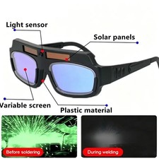 Welding Glasses Auto Darkening Safety Goggles Solar True 2 Color Welder Glasses