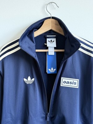 トップス adidas x Oasis Tour Firebird Track Navy adidas TOUR FIREBIRD TRACK TOP - Blue | Free Shipping with adiClub
