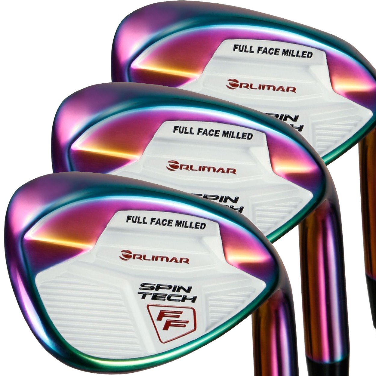 Spin Tech Ff Rainbow 3pc Wedge Set, 52*/56*/60 Steel Wedge F