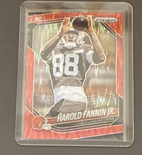  Prizm Football Harold Fannin Jr. Red Wave  
