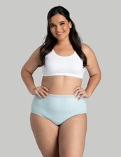 Fruit of the Loom Women's Cotton Panties Brief-6 Pack-Assorted Heathers, 9