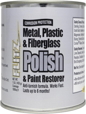 Multi-Purpose Metal Polish Paste - 1Lb Can of Usa-Made Chrome Polish - Works on 