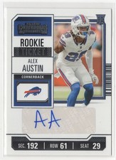 2023 Panini Contenders Rookie Ticket Alex Austin Auto Bills #273