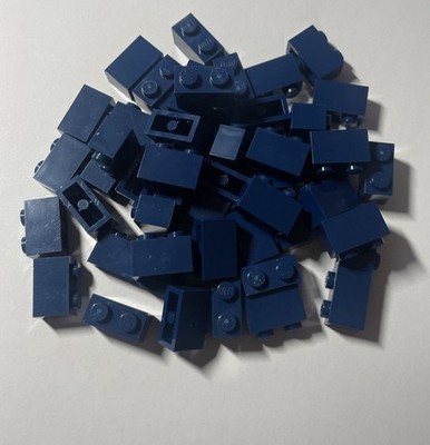 Lego 3004 Moc Builder Set 50x Dark Blue Dunkel Blau New 4249891