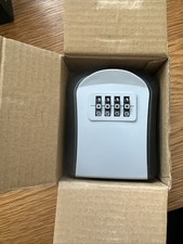 Key Lock Box Waterproof Combination Lockbox Wall Mount 4 Digits Resettable Code