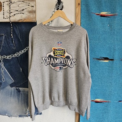 2004 New England Patriots Super Bowl Champions Crew Neck Size XL