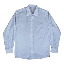 Peter Millar Blue Check Long Sleeve Shirt Men's Size Medium 15.5 Regular