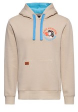 KING KEROSIN Herren Hoodie mit lustigem Rückenprint Bubble Gum