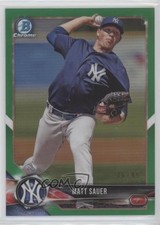 2018 Bowman Draft Chrome Green Refractor 76/99 Matt Sauer #BDC-184 0b2