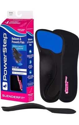 Powerstep SlenderFit Insoles - 3/4 Length, Neutral Arch Support Insoles for Wome
