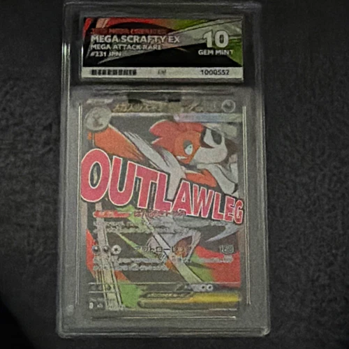 The Pokémon Company Mega Scrafty EX 231 Holo Mega Attack Rare Ace 10 English