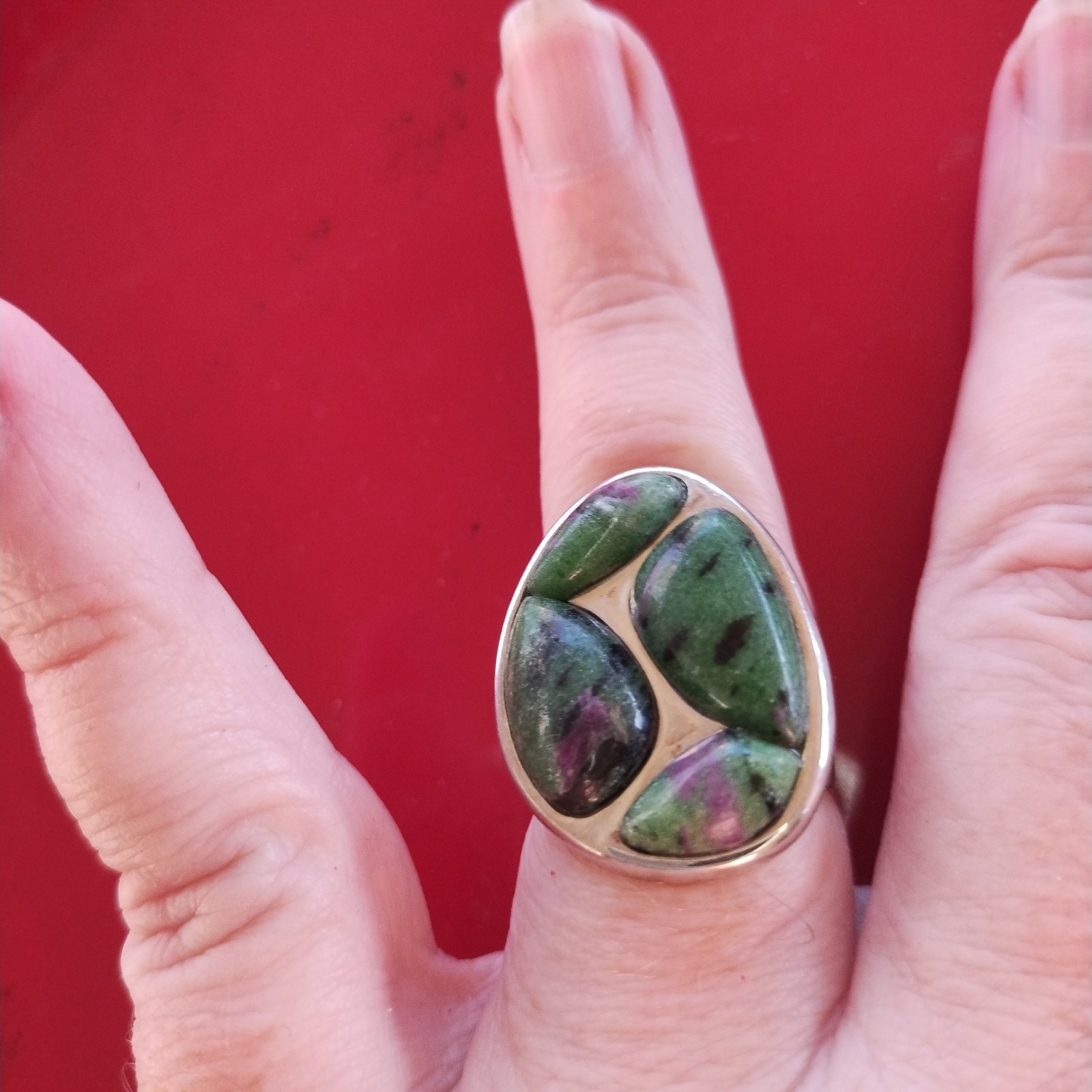 Jay King DTR ruby zoisite ring, size 9 Sterling S… - image 15