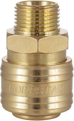 Poppstar Schnellkupplung Druckluft NW 7,2 mit 3/8 Zoll Außengewinde