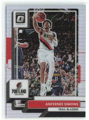 2022-23 Panini Optic Holo Anfernee Simons Portland Trail Blazers #52