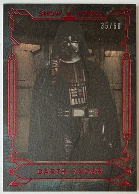 STAR WARS 2016 TOPPS MASTERWORK SHOW OF FORCE   DARTH VADER   WOOD PARALLEL /50