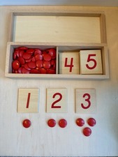 Montessori Math Materials Number Puzzle 1-10 for Preschool Early Learning Tool