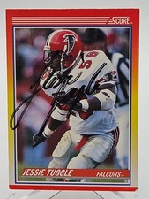 1990 Score - Jessie Tuggle #269 (RC) - Atlanta Falcons Signed Autographed Card