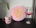 Bridgerton MUM of the TON Gin Glass, Pink Macaron Cushion & Queen Charlotte Mug
